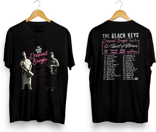 Discover The Black Keys Drop Out Boogie Tour 2022 Shirt, Vintage T-Shirt