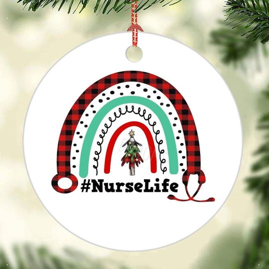 Discover Nurse Squad White Ceramic Ornament, Ceramic Xmas Holiday Decor
