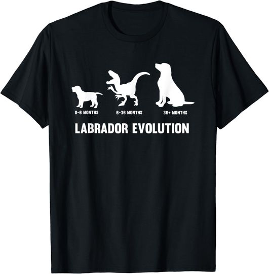 Discover Labrador Retriever Evolution Design for a Labrador Owner T-Shirt