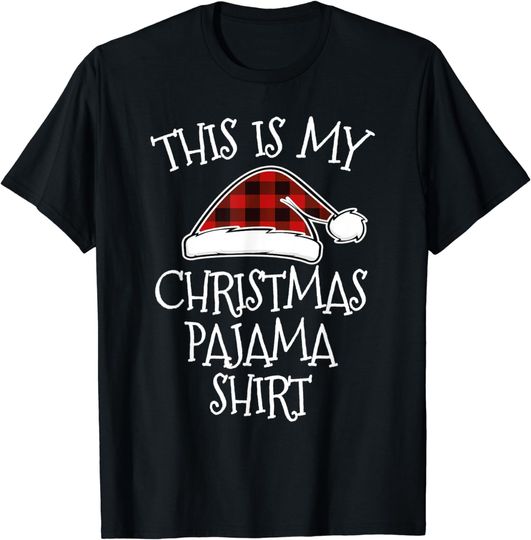 Discover This Is My Christmas Pajama Shirt Xmas Buffalo Red Plaid T-Shirt