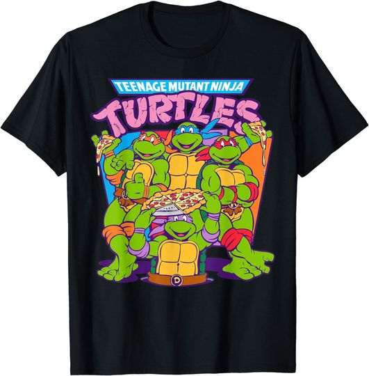 Discover Teenage Mutant Ninja Turtles Pizza & Smiles T-Shirt T-Shirt