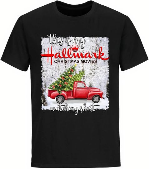 Discover This is My Hallmarkk Christmas Movies Watching Shirt Vintage Truck
