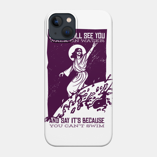 Discover Surfing Jesus - Jesus - Phone Case