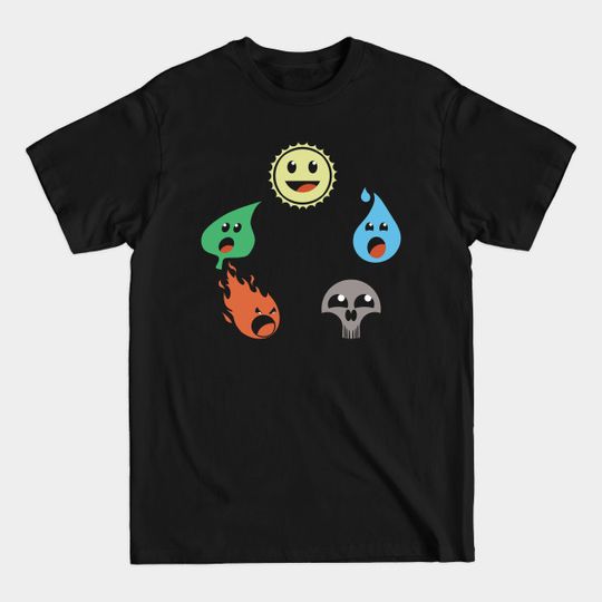 Discover Magical Mana Wheel - Magic The Gathering - T-Shirt