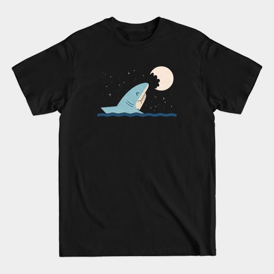 Discover Moon Bite - Shark - T-Shirt