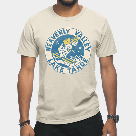 Discover Heavenly Valley Lake Tahoe Vintage Tourist Souvenir - Heavenly California - T-Shirt