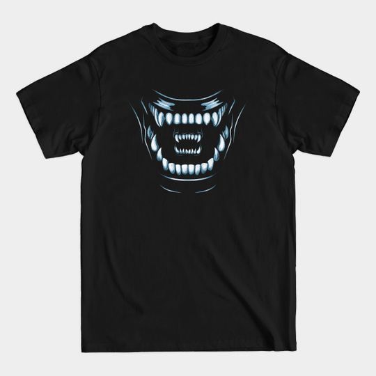 Discover The scariest mouths in the universe... Blue - Mouth - T-Shirt