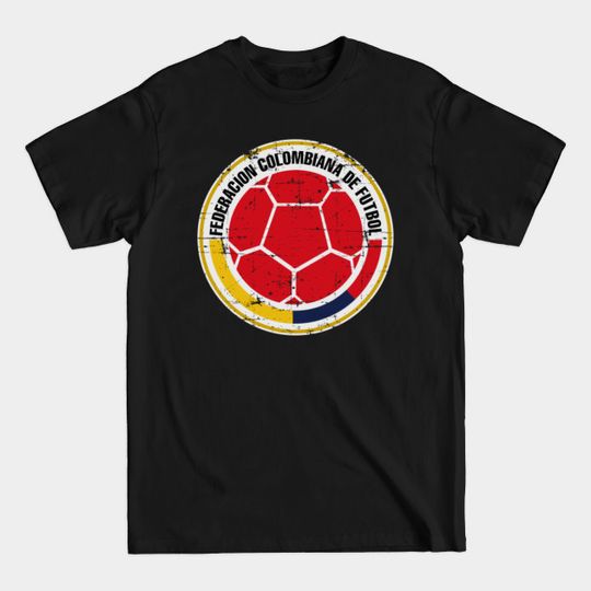 Discover Colombian Football Federation - Grunge Design - Colombia - T -Shirt