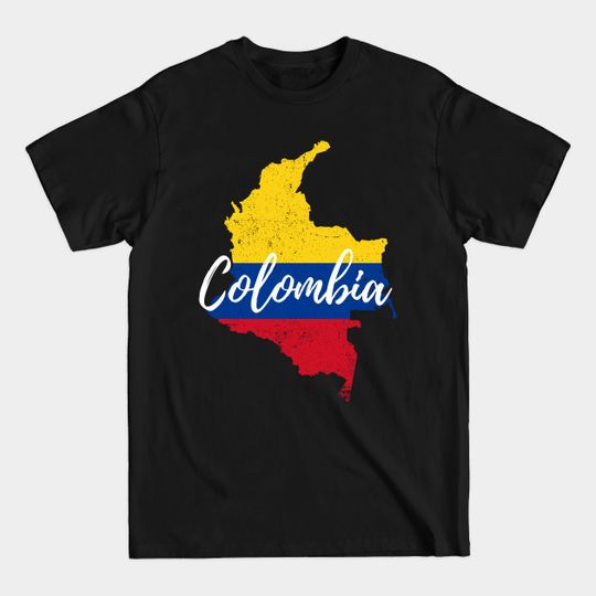Discover Map of Colombia Graphic T-Shirt