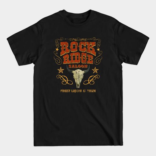Discover Rock Ridge Saloon, distressed - Blazing Saddles - T-Shirt
