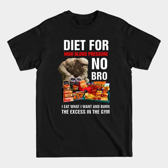 Discover Fast food muscle chimp funny quote - Fast Food - T-Shirt