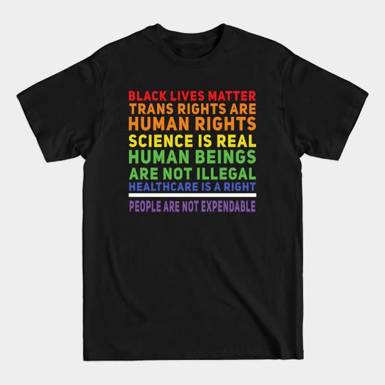 Discover Human Rights Rainbow - Human Rights - T-Shirt