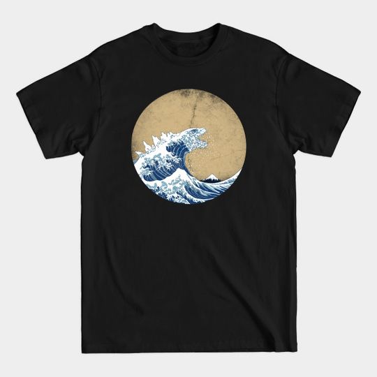 Discover Hokusai Kaiju - Vintage version - Hokusai - T-Shirt