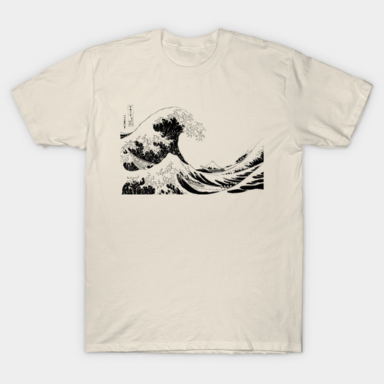 Discover Great Wave Off Kanagawa Black and White - Great Wave Off Kanagawa - T-Shirt