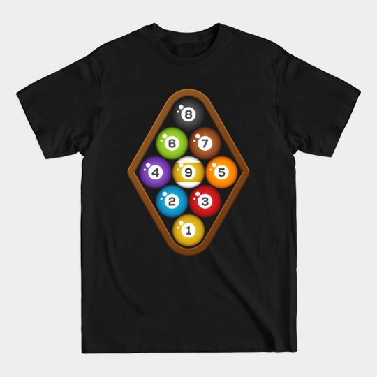 Discover REALISTIC 9 BALL BILLIARDS - Billiards - T-Shirt