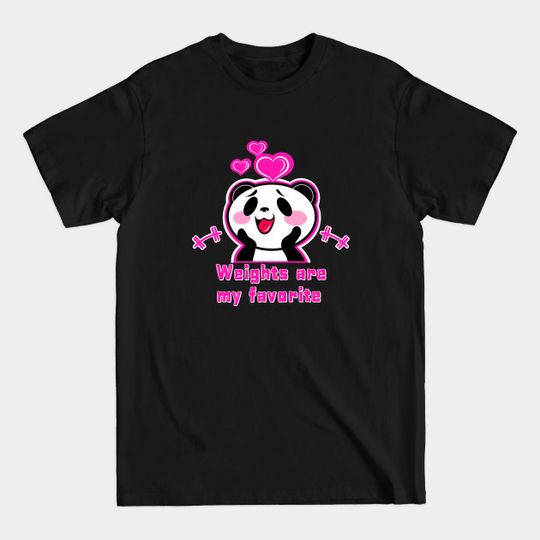 Discover Panda Weights - Panda Fitness - T-Shirt
