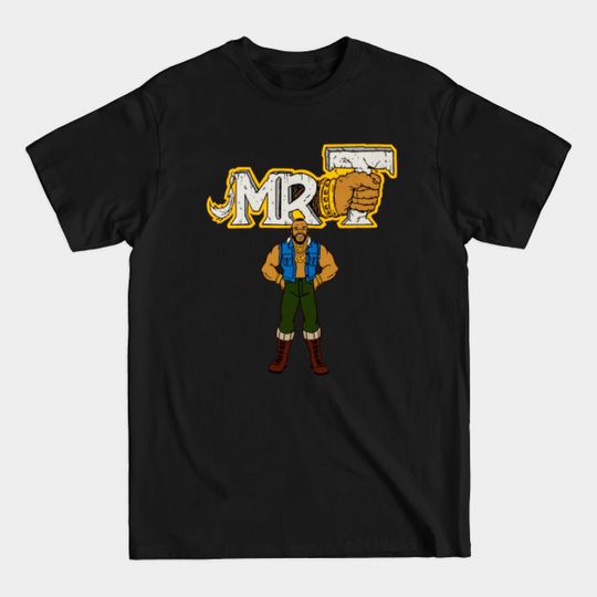 Discover Mr. T Animated 80s Cartoon Logo - Mr T - T-Shirt