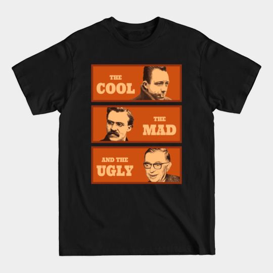 Discover Camus Nietzsche Sartre - Philosophy - T-Shirt