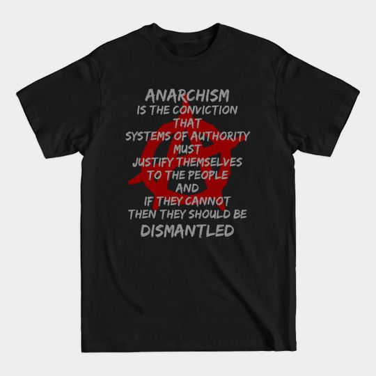 Discover Anarchism (grey text) - Anarchism - T-Shirt