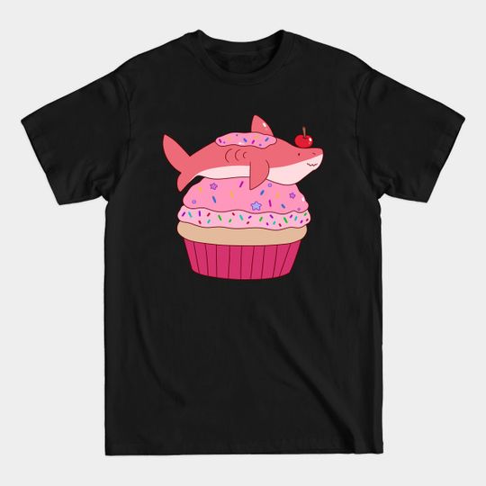 Discover Giant Cupcake Shark - Shark - T-Shirt