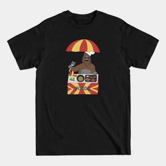 Discover Big lez show cooking fast food art detailed car, white hat - Big Lez Show - T-Shirt
