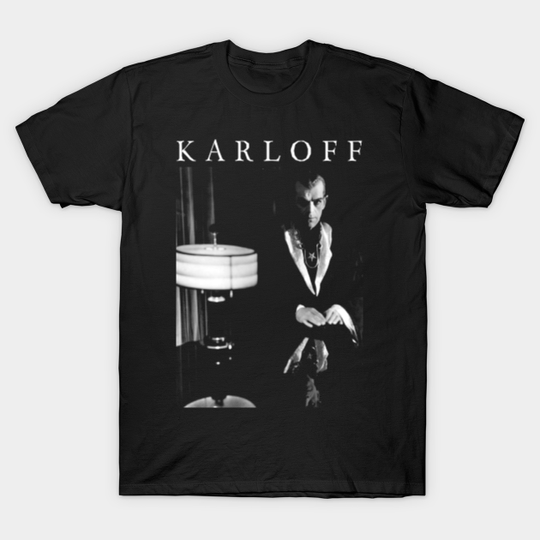 Discover BORIS KARLOFF - Black Cat - Boris Karloff - T-Shirt