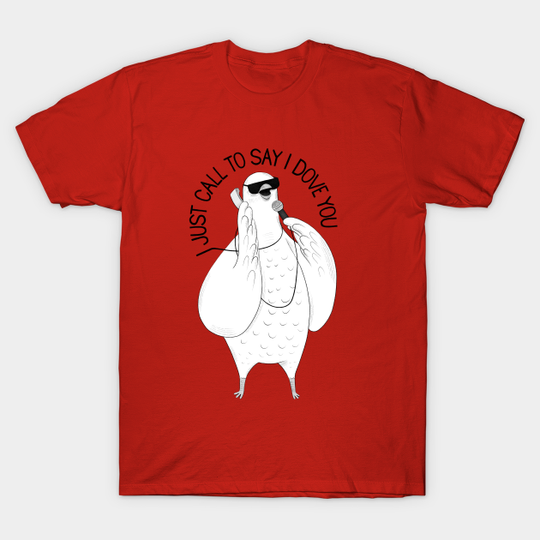 Discover Dove singing Stevie Wonder | Animal Karaoke | Illustration - Dove - T-Shirt