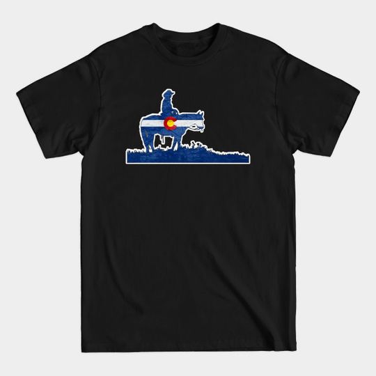 Discover Colorado Cowboy - Cowboy - T-Shirt