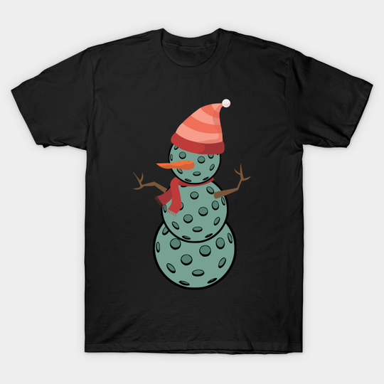 Discover Funny Pickleball Snowman I Christmas Sport Lovers - Xmas - T-Shirt
