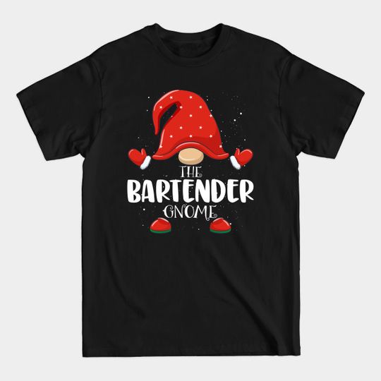 Discover Bartender Gnome Matching Family Group Christmas Pajama - Bartender Gnome Christmas Pajama - T-Shirt