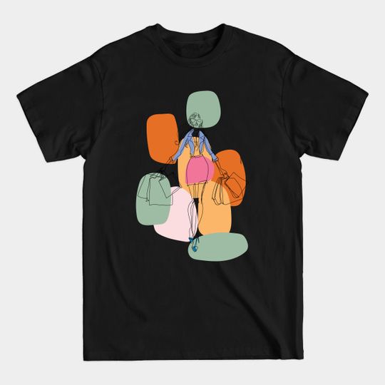 Discover Girl Treat Yourself | Love for Shopping - Shopping Addict - T-Shirt