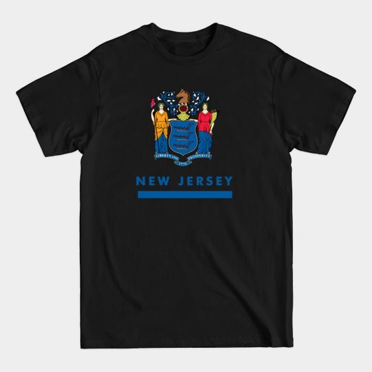 Discover New Jersey State Flag - New Jersey - T-Shirt