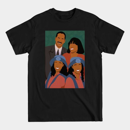 Discover Tia and Tamera Mowry Sister Sitcom Simple Illustration - Black Tv Shows - T-Shirt