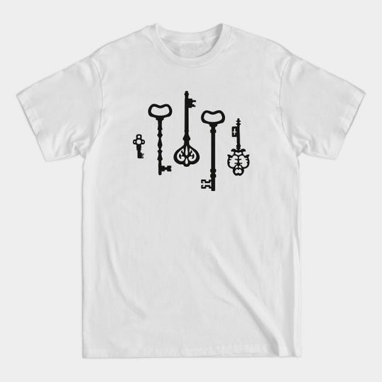 Discover Victorian black & white Keys - Victorian Keys - T-Shirt