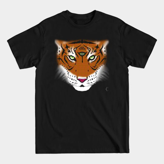 Discover Third Eye of the Tiger | Half Tone - Tiger - T-Shirt