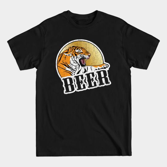 Discover Screaming Tiger Beer Distressed style - Beer - T-Shirt