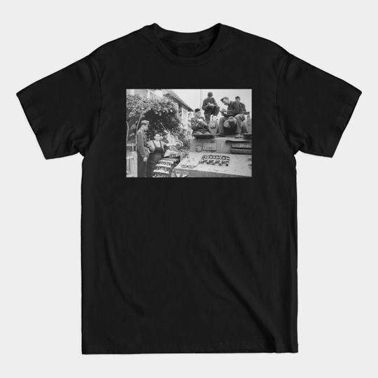 Discover German WW2 21st Panzer Tank Division Relaxing Near Normandy 1944 - Panzer - T-Shirt