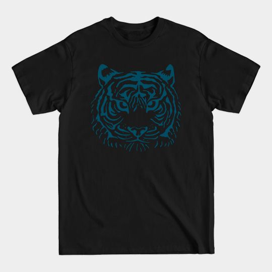 Discover Tiger's Eye in Dark Blue - UnBlink Studio by Jackie Tahara - Tiger - T-Shirt