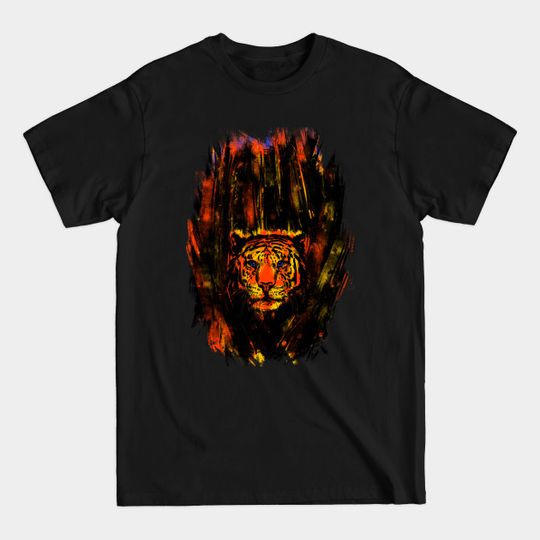 Discover Tiger In The Bush - Artsy - T-Shirt