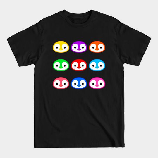 Discover Cute Colorful Penguins Pack - Penguins - T-Shirt