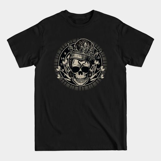 Discover Skull Darts King Arrow Dartboard Dart Player - King - T-Shirt
