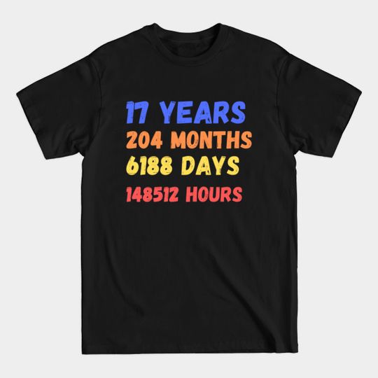 Discover 17 Years Old 17th Birthday - Kids - T-Shirt