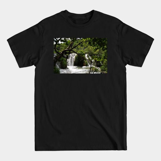 Discover Waterfall in forest - Waterfall - T-Shirt