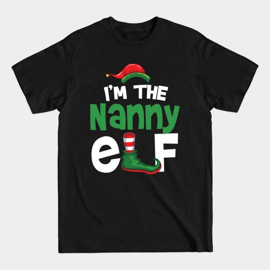 Discover I'm The Nanny Elf Christmas Family Matching PJ - Nanny Elf Matching Pajama - T-Shirt