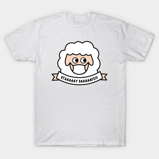 Discover Masked sheep bleating stay safe - Anti Mask Sheep With Face Mask - T-Shirt