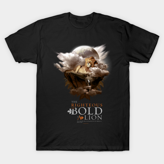 Discover The Righteous are Bold - Christian Clothing - T-Shirt