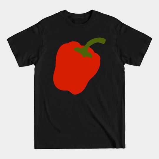 Discover Paprika Pepper Cutout Artwork - Warhol Vegetables (Vegetarian or Vegan Idea) - Vegan - T-Shirt
