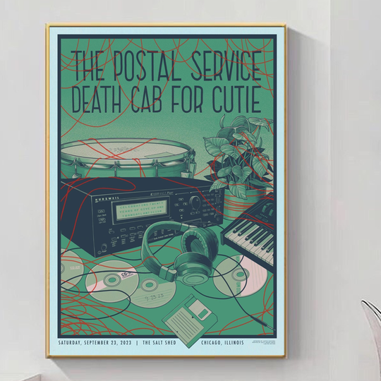 Discover The Postal Service & Death Cab For Cutie Chicago Sep 23 2023 Poster