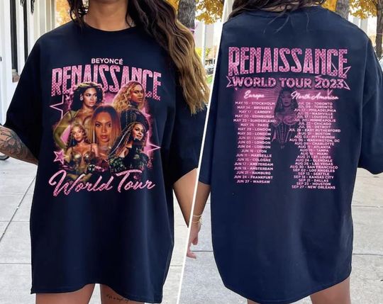 Discover 2023 Beyonce Renaissance North American Tour T-Shirt