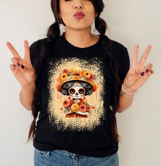 Discover Cute Mexican Catrina shirt,Day of the dead shirt